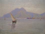 Carl Wilhelm Barth Innseilingen Til Palermo china oil painting artist